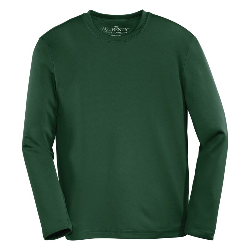 Forest Green Youth Long Sleeve Sport Shirt
