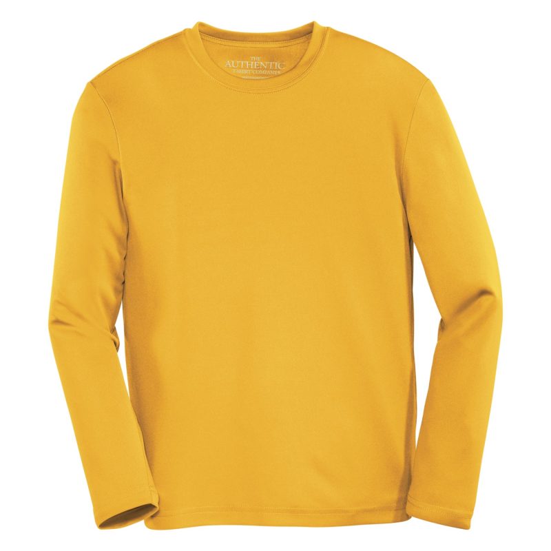 Gold Youth Long Sleeve Sport Shirt