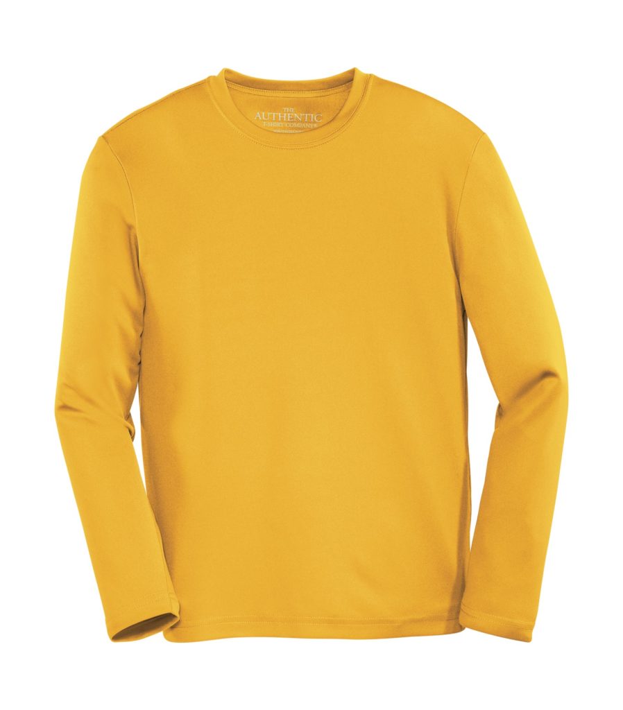 Gold Youth Long Sleeve Sport Shirt
