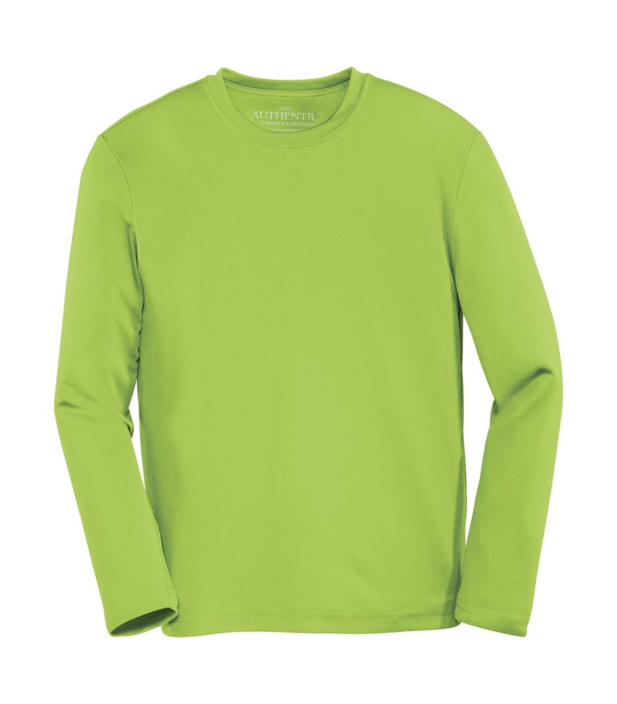 Lime Green Youth Long Sleeve Sport Shirt