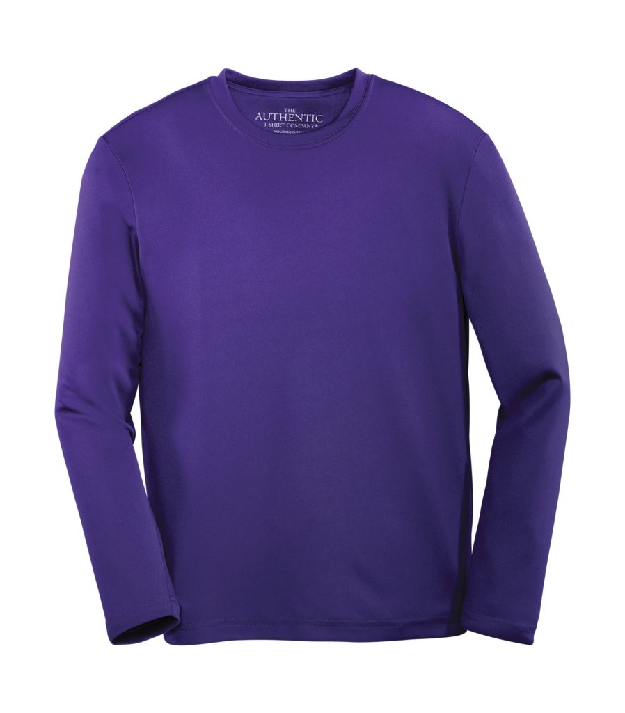 Purple Youth Long Sleeve Sport Shirt