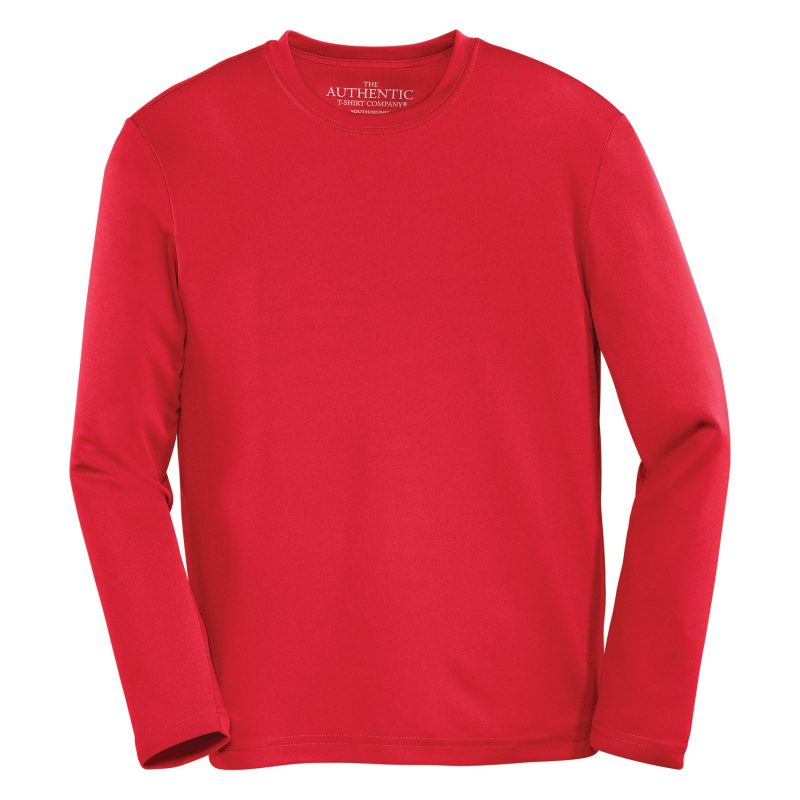 Red Youth Long Sleeve Sport Shirt