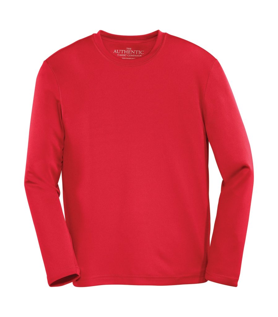 Red Youth Long Sleeve Sport Shirt