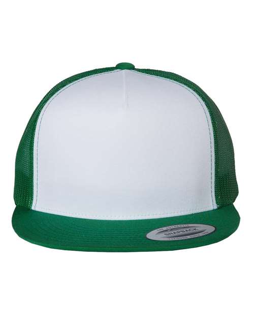 White with Green Mesh