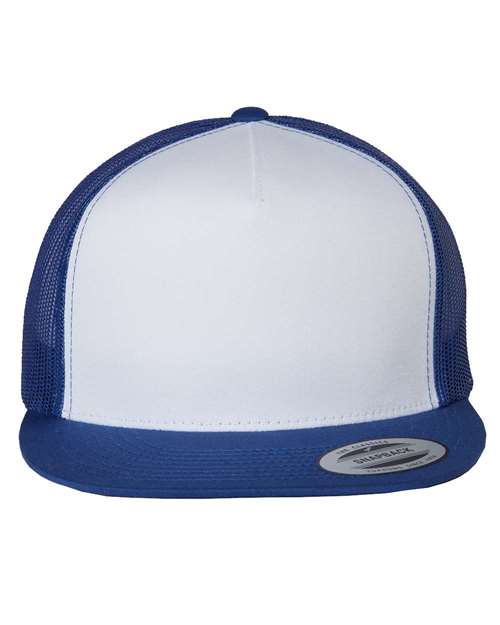White with Royal Blue Mesh