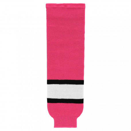 Hockey Sock Pink White