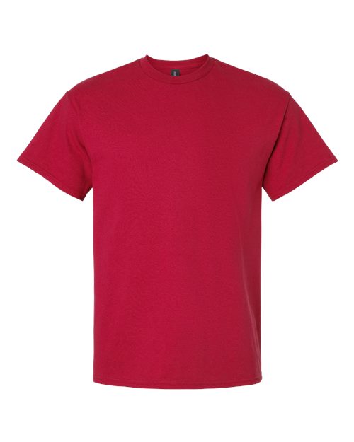 Cherry Red t-shirt flat lay