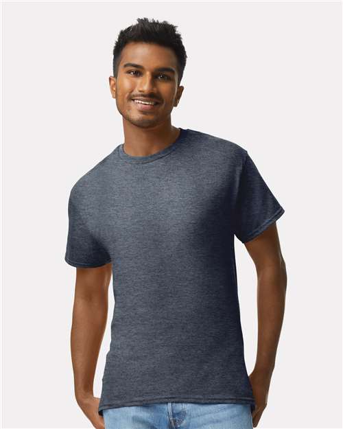 Heather Navy t-shirt front