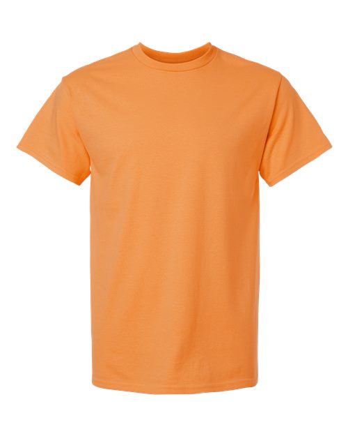 Tangerine t-shirt flat lay