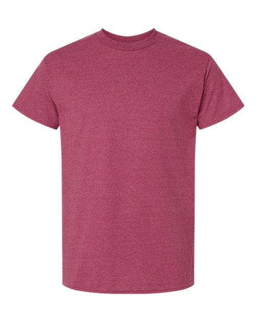 Heather Cardinal t-shirt flat lay