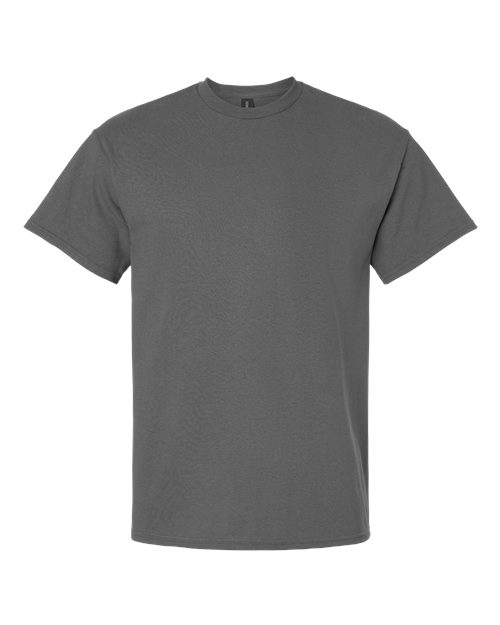 Charcoal t-shirt flat lay