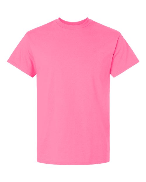 Safety Pink t-shirt flat lay