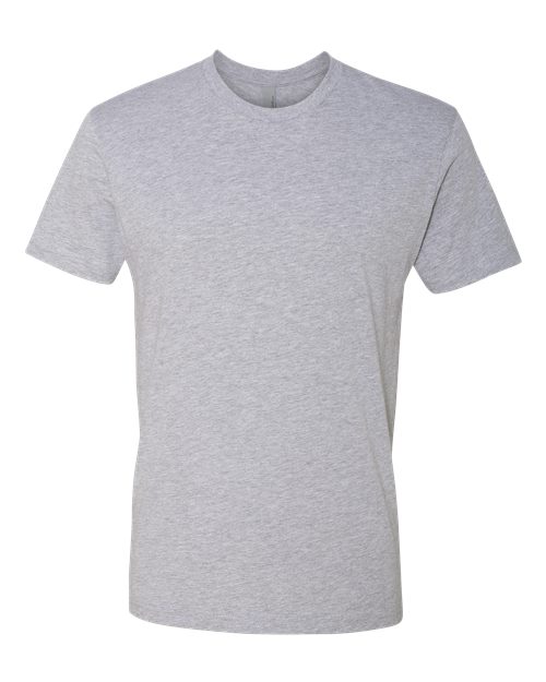 Heather Grey Next Level Cotton t-shirt flat