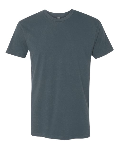 Indigo Next Level Cotton t-shirt flat