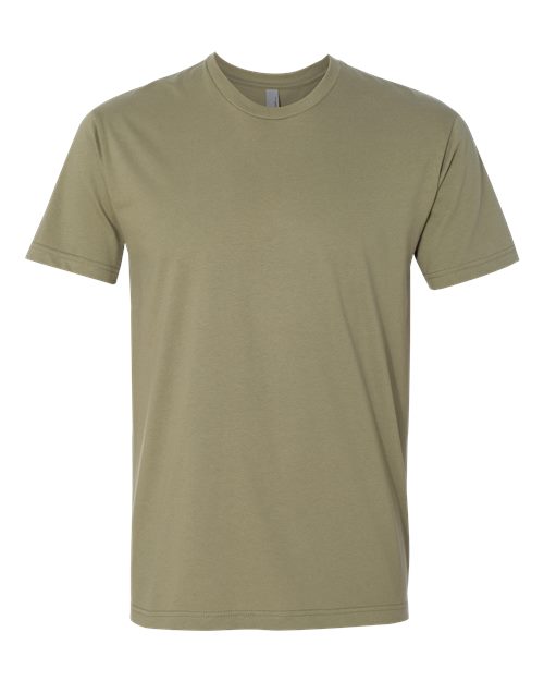 Light Olive Next Level Cotton t-shirt flat