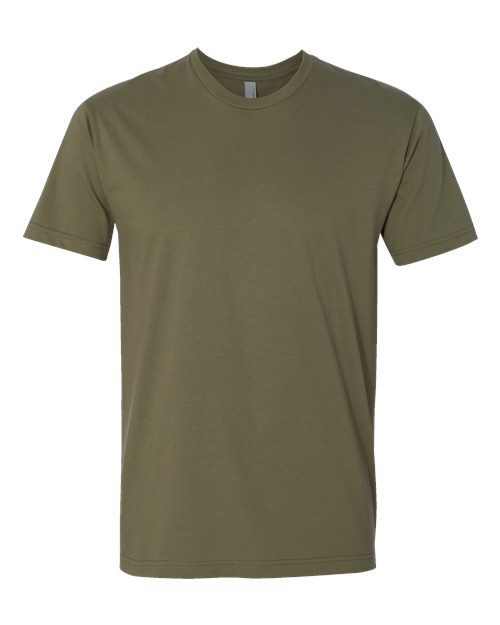 Military Green Next Level Cotton t-shirt flat