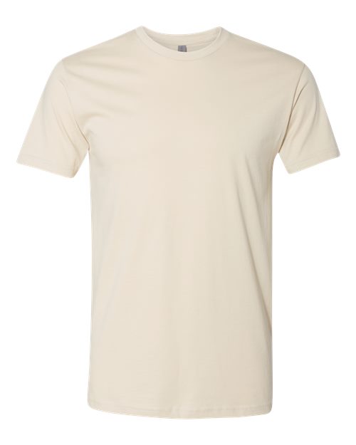 Natural Next Level Cotton t-shirt flat