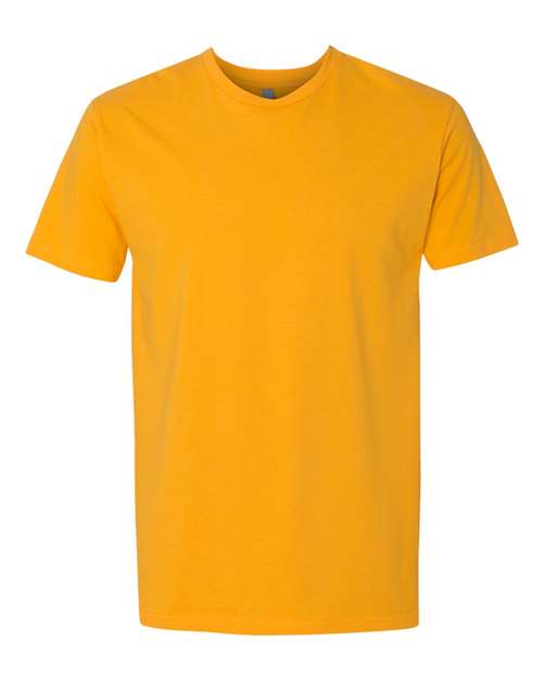 Gold Next Level Cotton t-shirt flat