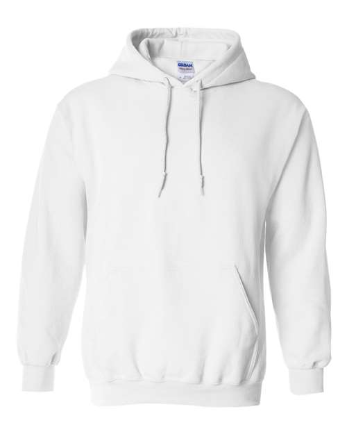 White Gildan Heavy Blend Hoodie – Front | Cotton-blend | Custom hoodies by Canadian Custom Jerseys in Canada