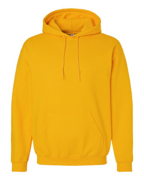 Gold Gildan Heavy Blend Hoodie – Front | Cotton-blend | Custom hoodies by Canadian Custom Jerseys in Canada