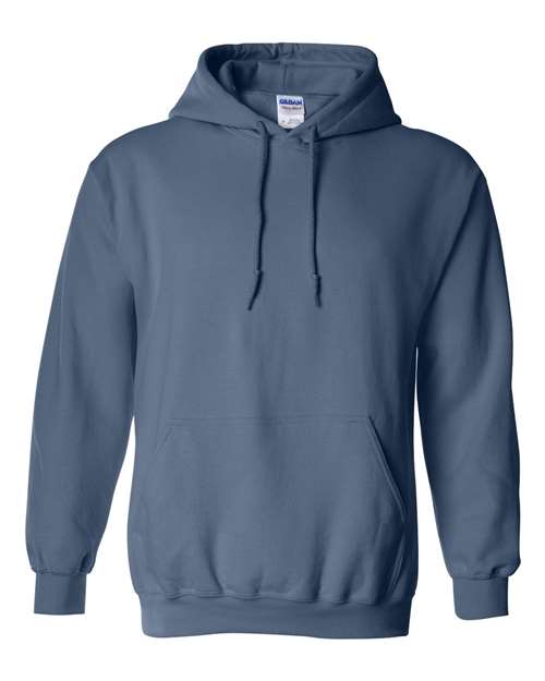Indigo Blue Gildan Heavy Blend Hoodie – Front | Cotton-blend | Custom hoodies by Canadian Custom Jerseys in Canada