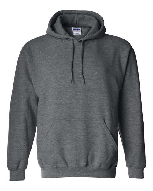Dark Heather Gildan Heavy Blend Hoodie – Front | Cotton-blend | Custom hoodies by Canadian Custom Jerseys in Canada