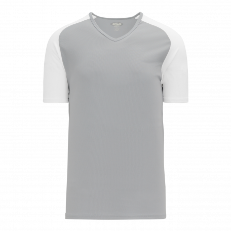 Grey with White Sleeves Pullover Baseball Jersey