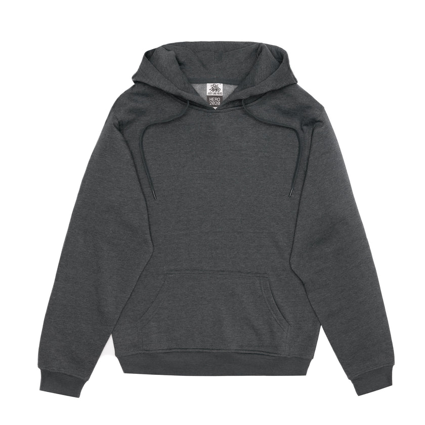 Dark Heather Just Like Hero Midweight Hoodie