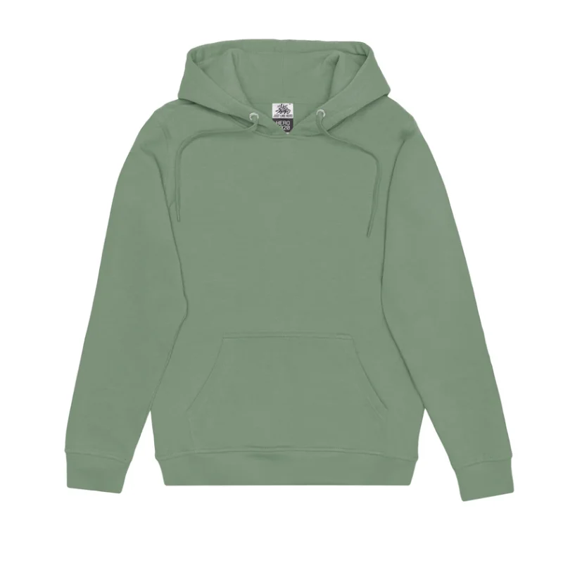 Dusty Green Just Like Hero Midweight Hoodie