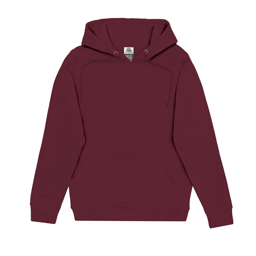 Maroon Just Like Hero Midweight Hoodie